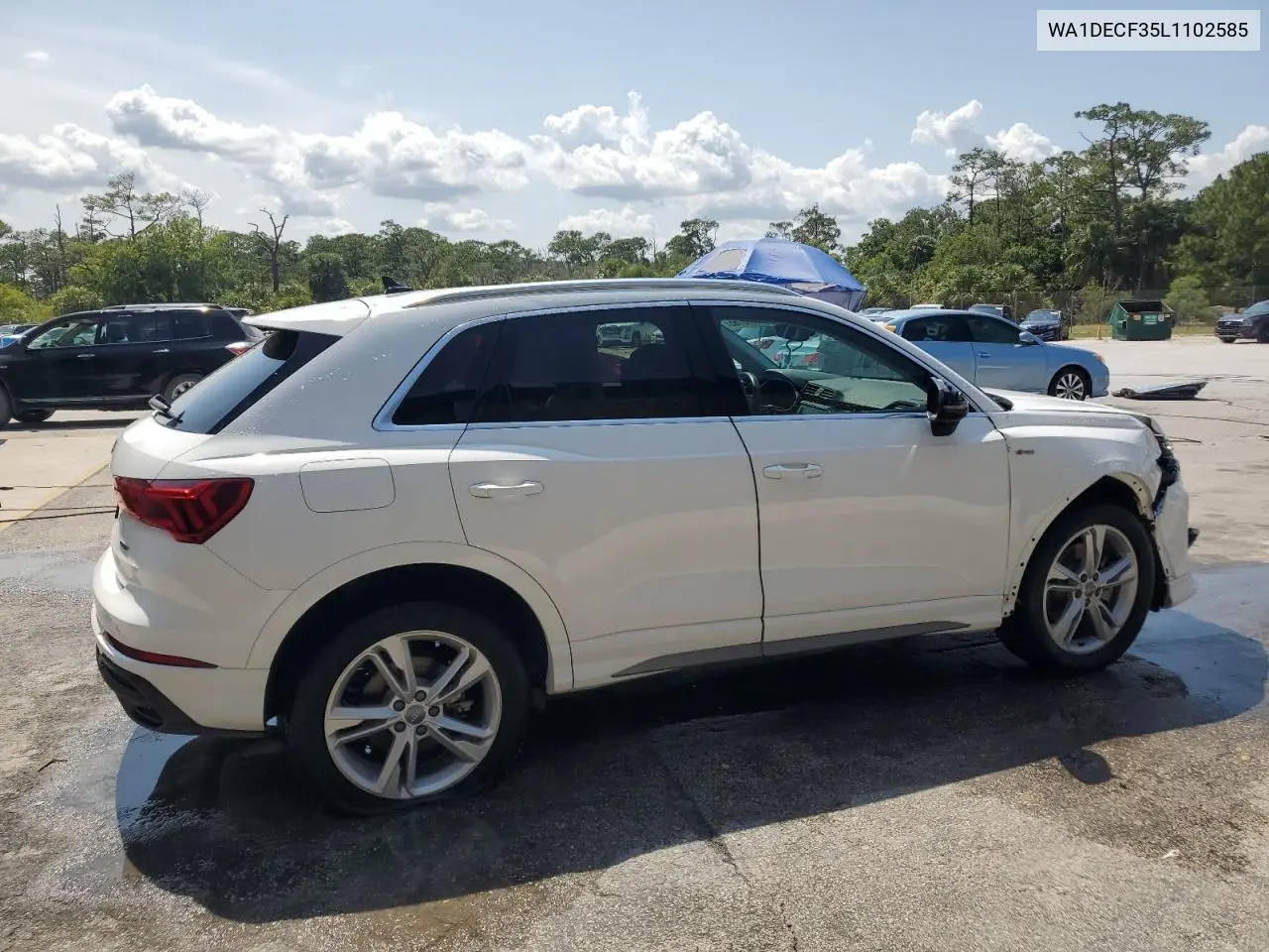 2020 Audi Q3 Premium S Line VIN: WA1DECF35L1102585 Lot: 55973165