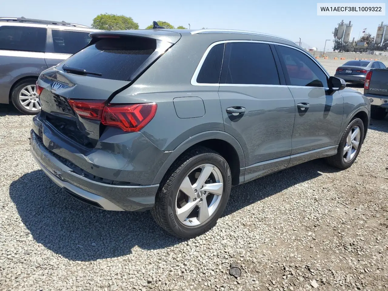 2020 Audi Q3 Premium VIN: WA1AECF38L1009322 Lot: 56229865