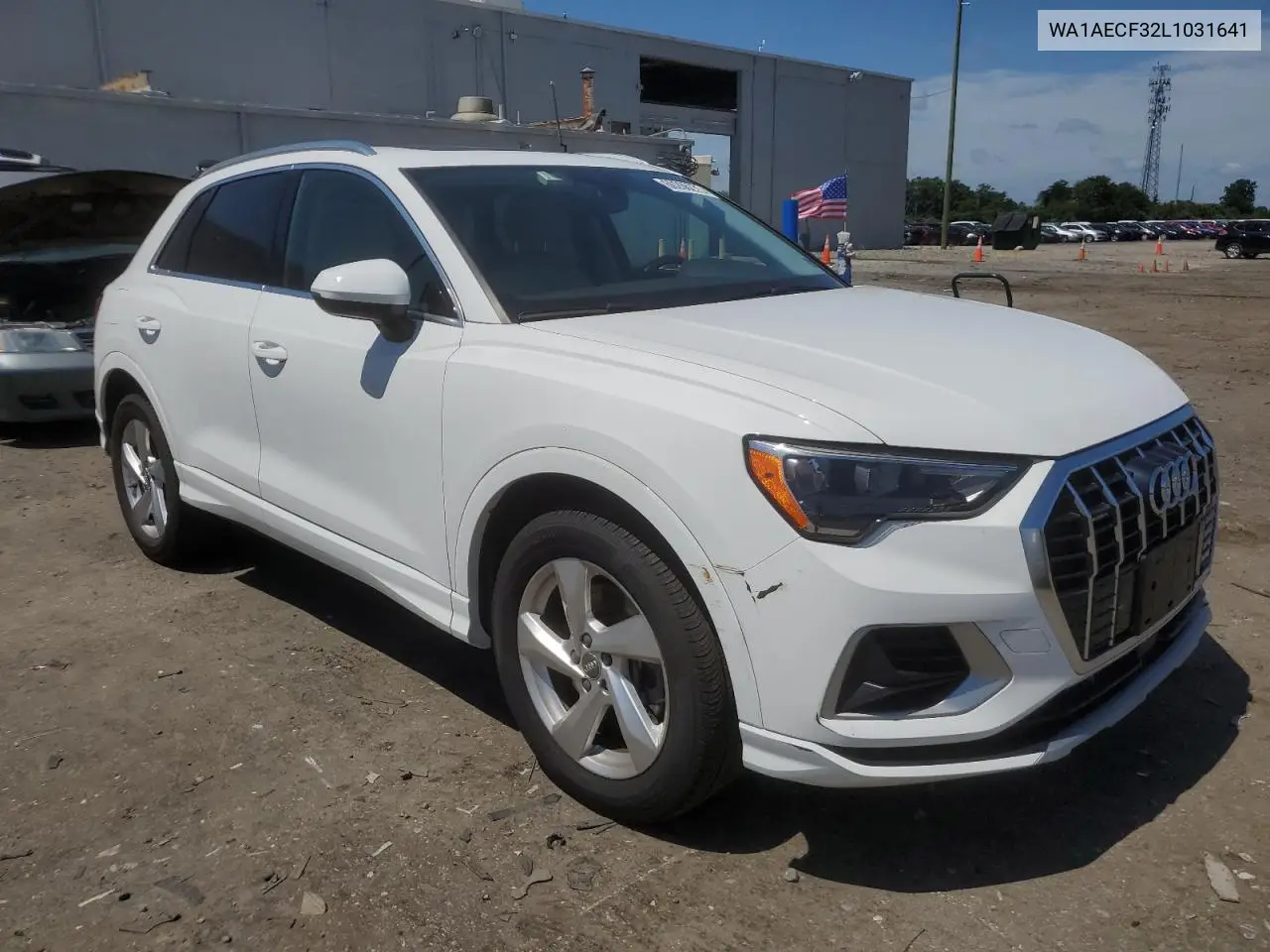 2020 Audi Q3 Premium VIN: WA1AECF32L1031641 Lot: 60266275