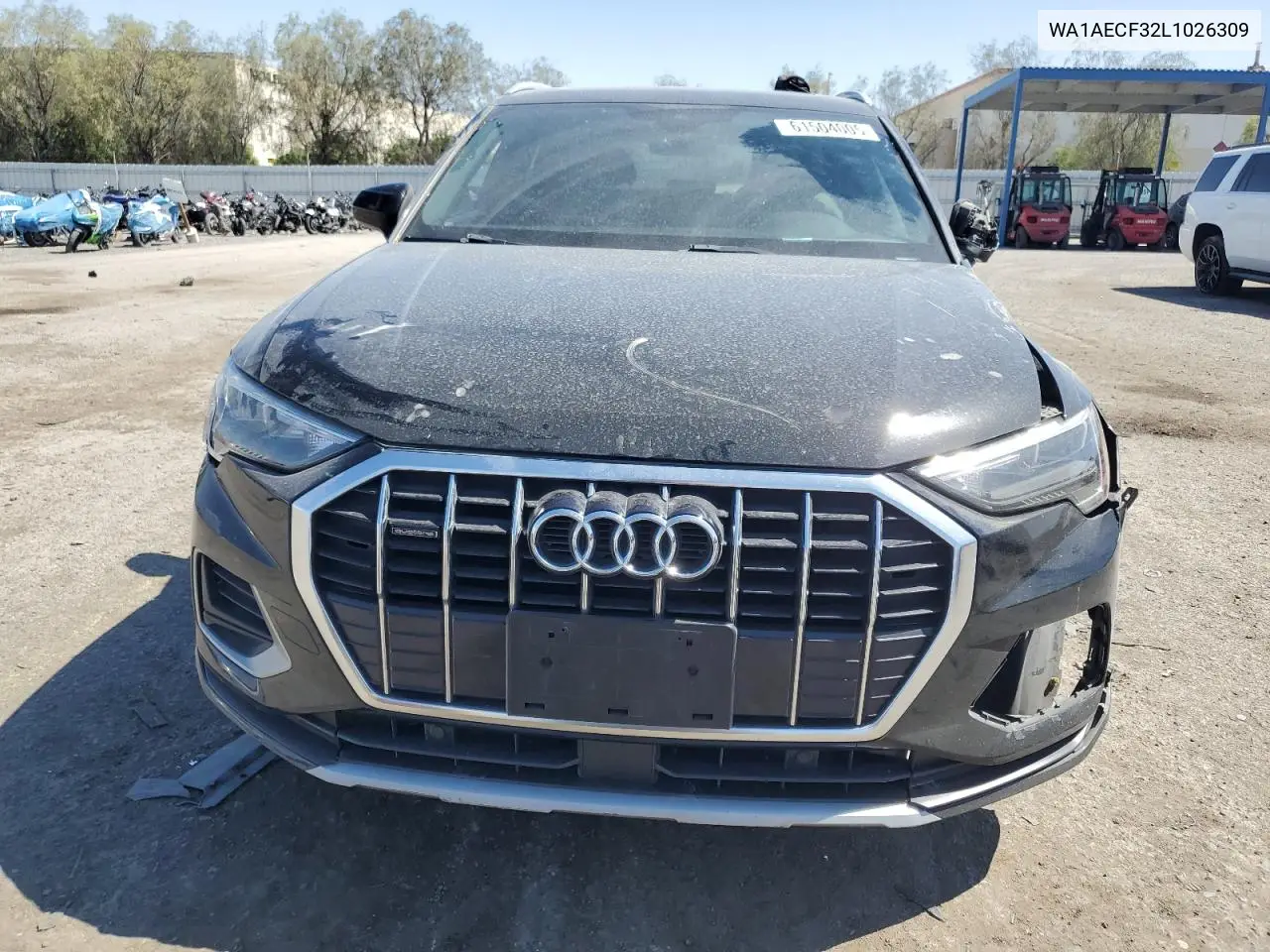 2020 Audi Q3 Premium VIN: WA1AECF32L1026309 Lot: 61504005