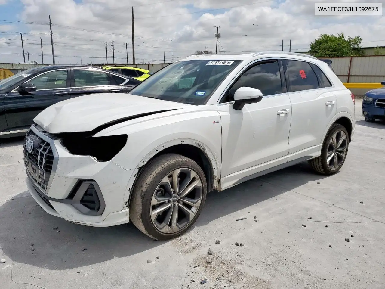 2020 Audi Q3 Premium Plus S-Line VIN: WA1EECF33L1092675 Lot: 61617965