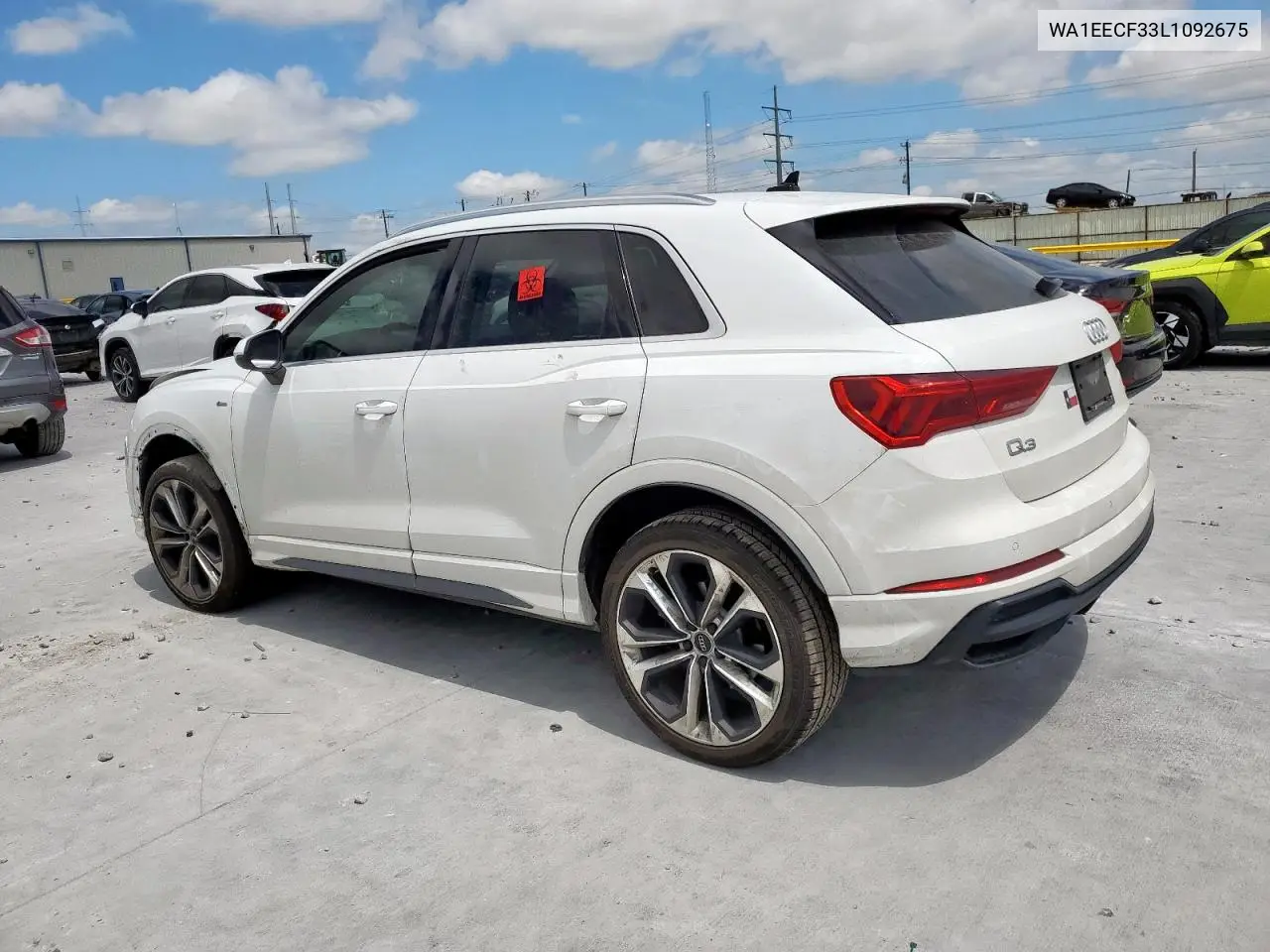 2020 Audi Q3 Premium Plus S-Line VIN: WA1EECF33L1092675 Lot: 61617965