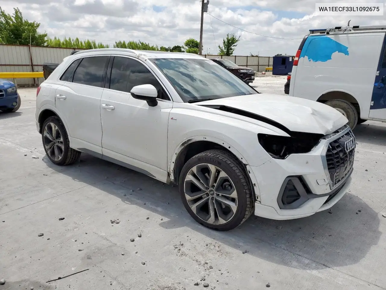 2020 Audi Q3 Premium Plus S-Line VIN: WA1EECF33L1092675 Lot: 61617965