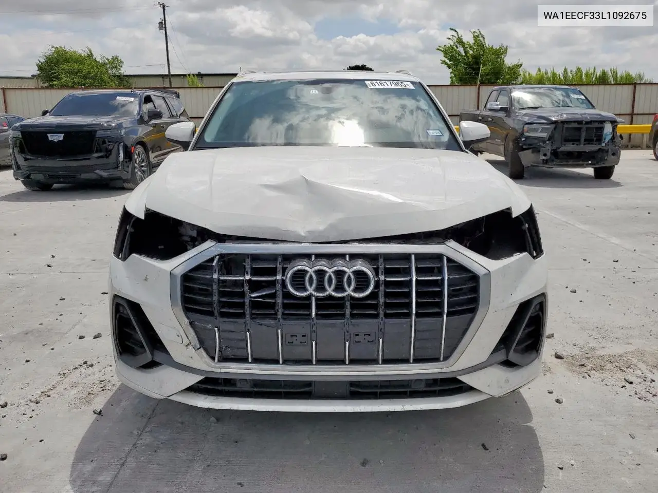 2020 Audi Q3 Premium Plus S-Line VIN: WA1EECF33L1092675 Lot: 61617965