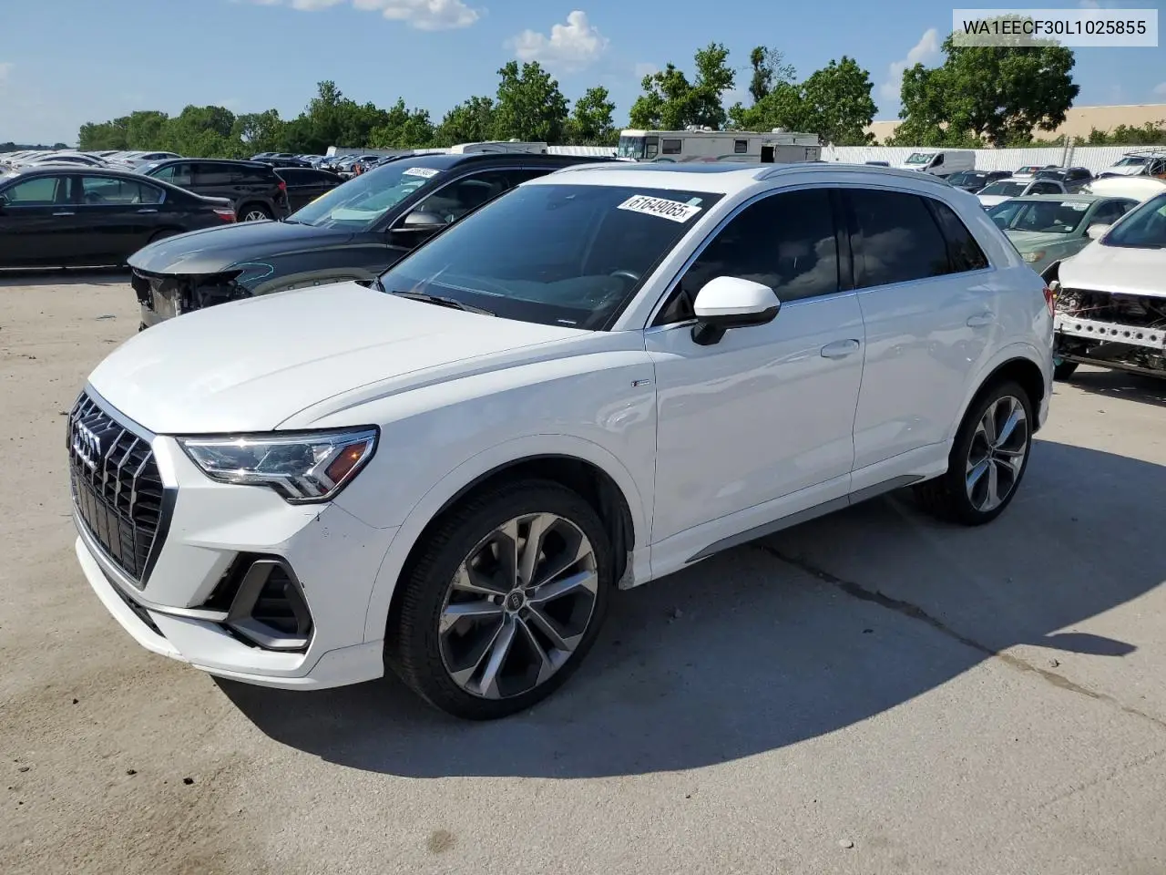 2020 Audi Q3 Premium Plus S-Line VIN: WA1EECF30L1025855 Lot: 61649065