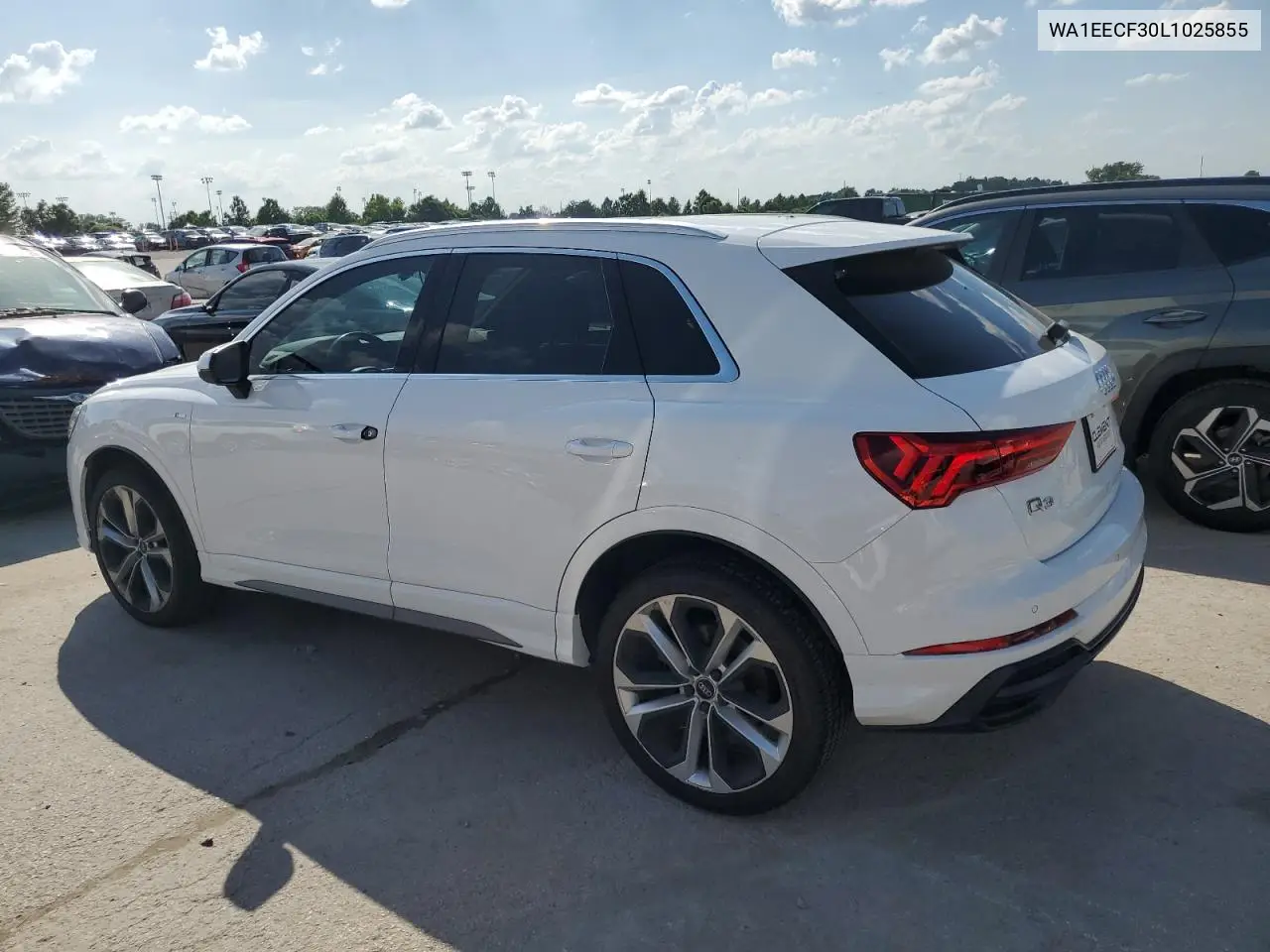 2020 Audi Q3 Premium Plus S-Line VIN: WA1EECF30L1025855 Lot: 61649065