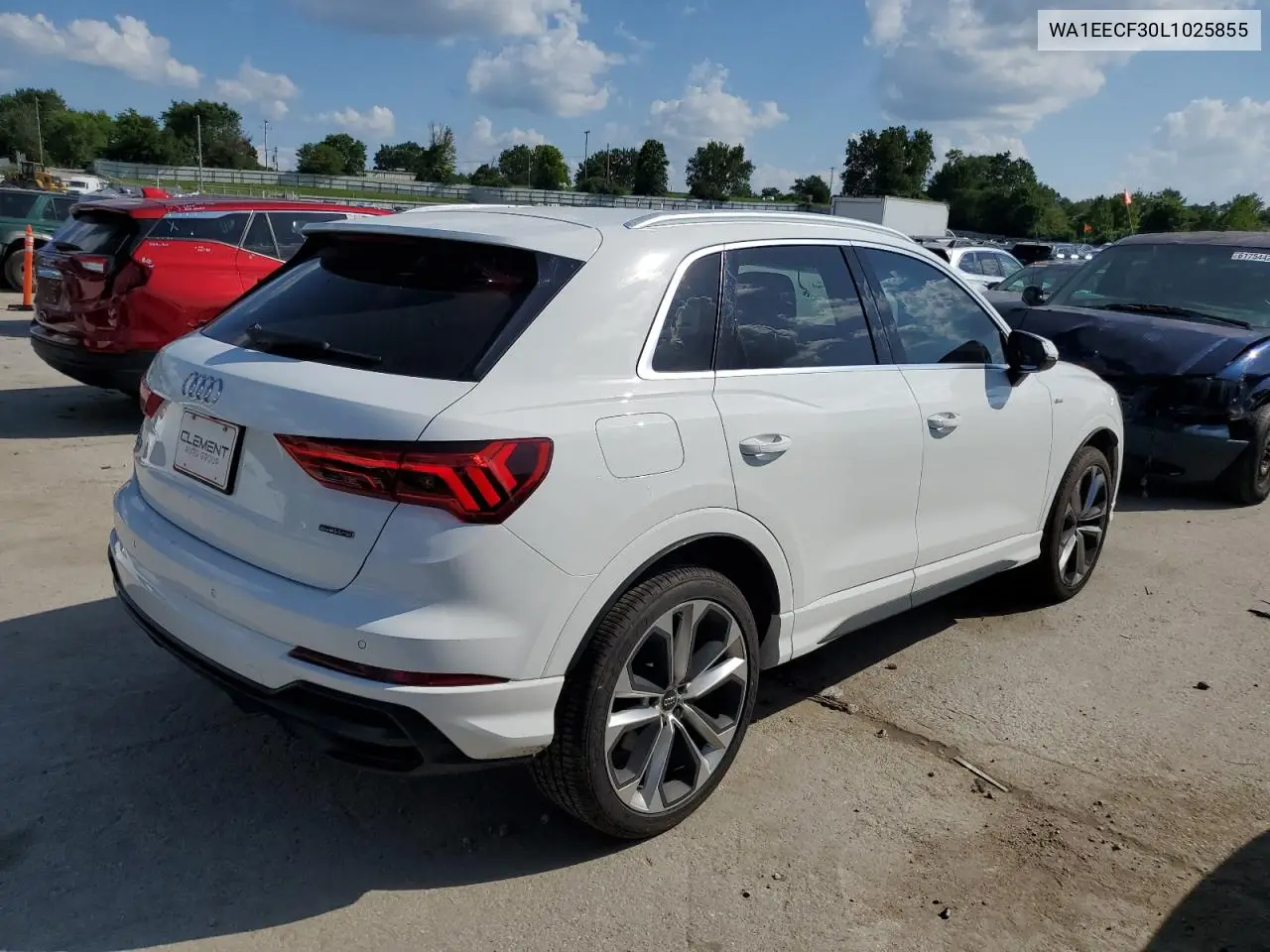 2020 Audi Q3 Premium Plus S-Line VIN: WA1EECF30L1025855 Lot: 61649065