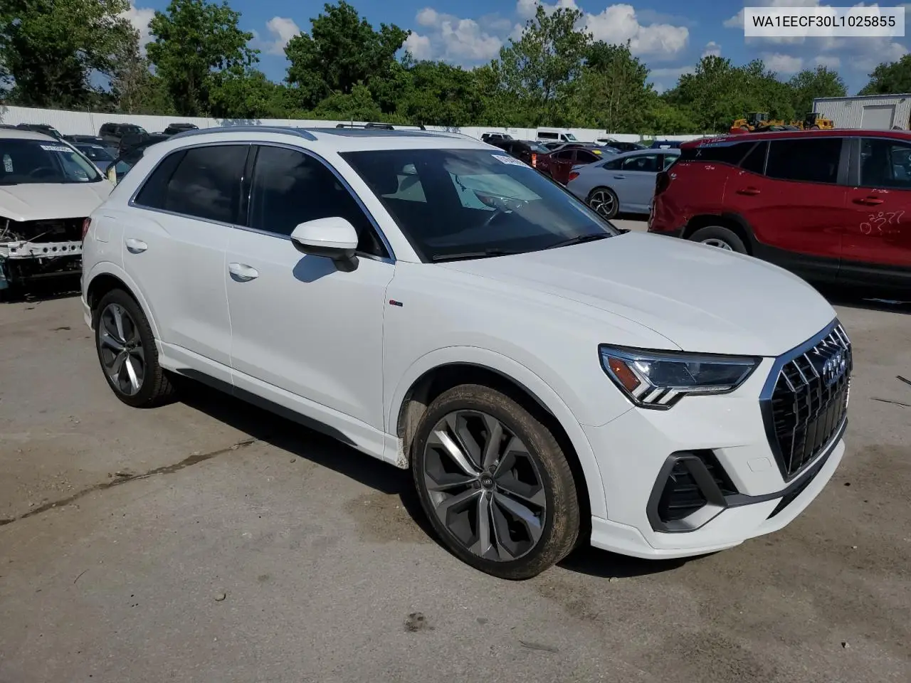 2020 Audi Q3 Premium Plus S-Line VIN: WA1EECF30L1025855 Lot: 61649065