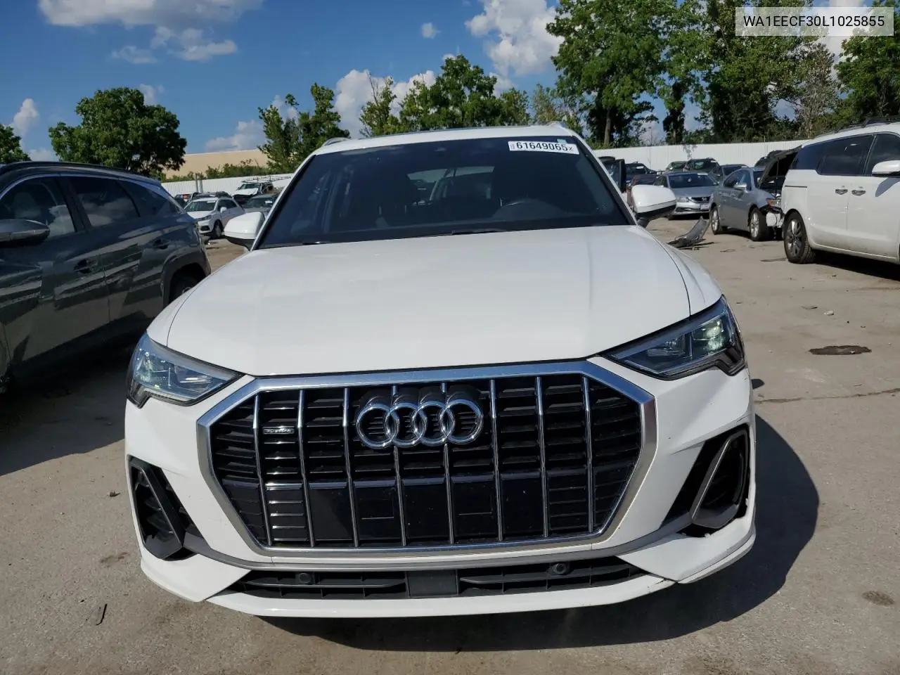 2020 Audi Q3 Premium Plus S-Line VIN: WA1EECF30L1025855 Lot: 61649065
