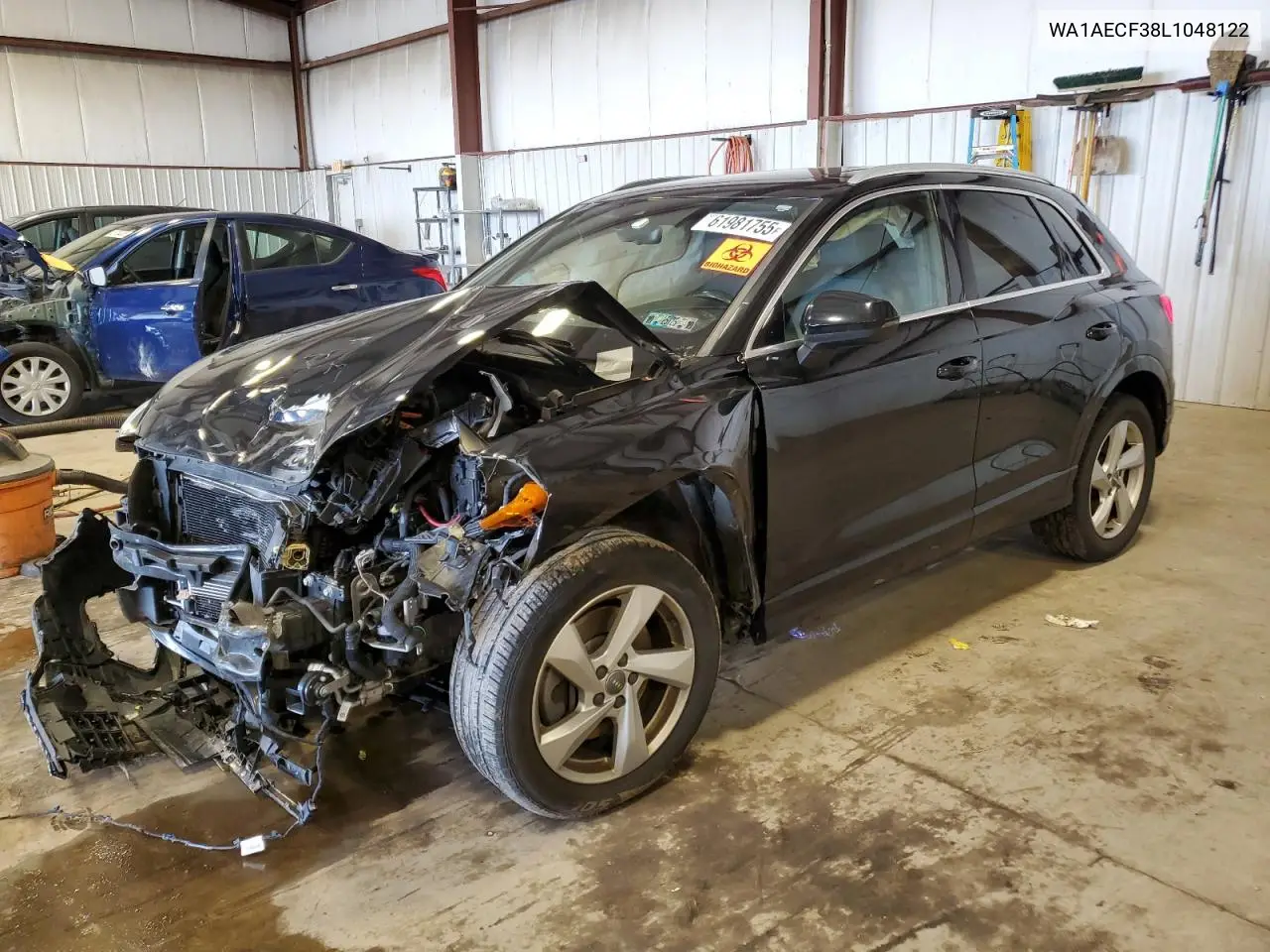 2020 Audi Q3 Premium VIN: WA1AECF38L1048122 Lot: 61981755