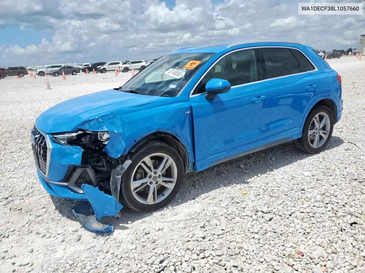 2020 Audi Q3 Premium S Line VIN: WA1DECF38L1057660 Lot: 62148085