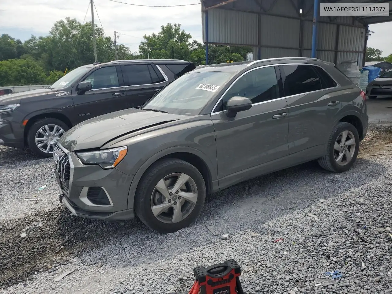 2020 Audi Q3 Premium VIN: WA1AECF35L1113377 Lot: 62386935