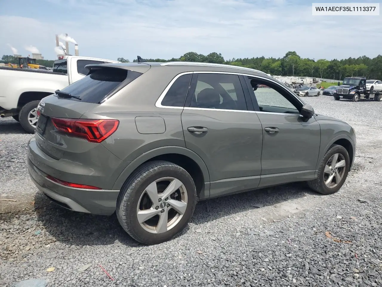 2020 Audi Q3 Premium VIN: WA1AECF35L1113377 Lot: 62386935
