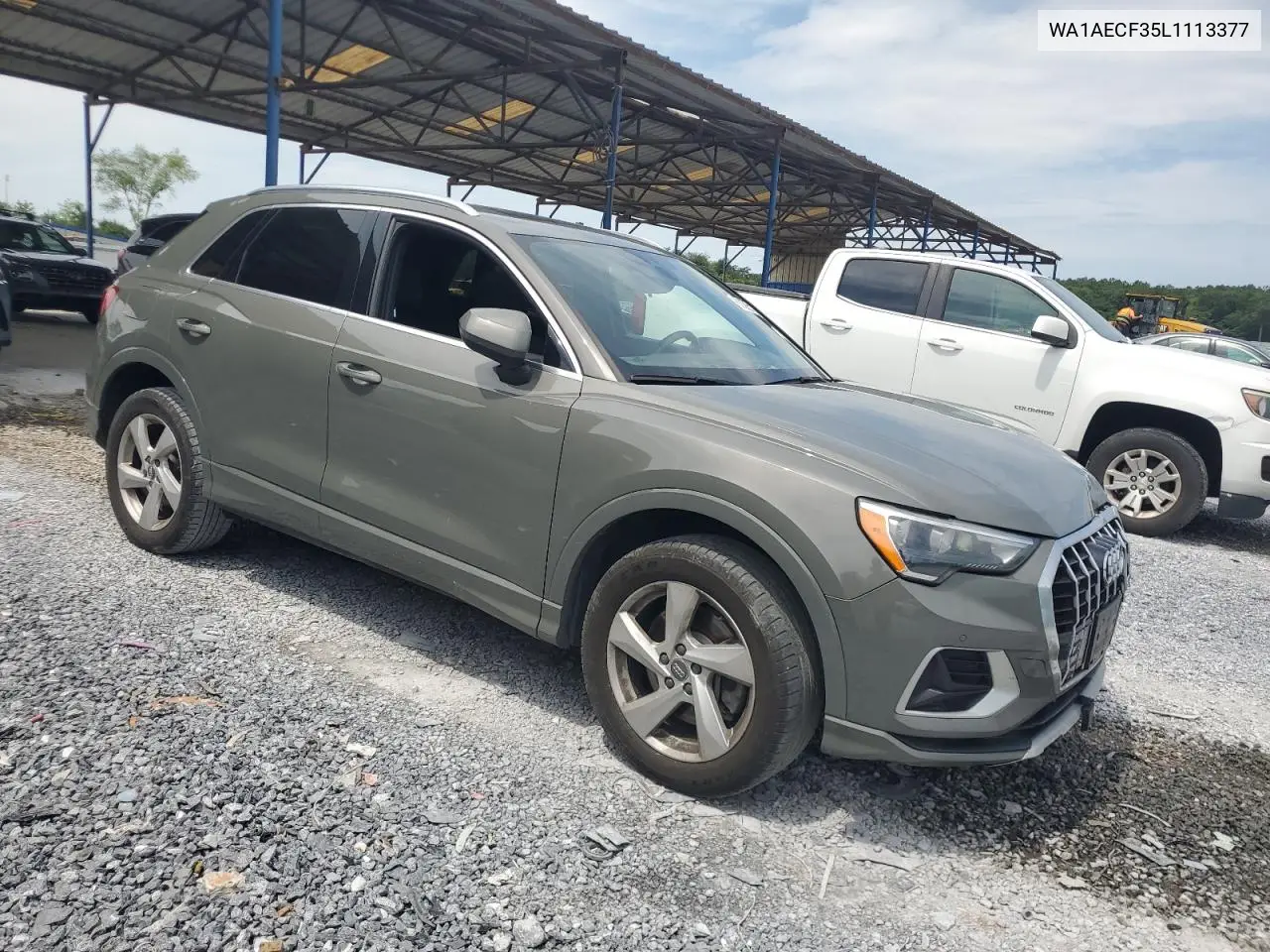 2020 Audi Q3 Premium VIN: WA1AECF35L1113377 Lot: 62386935