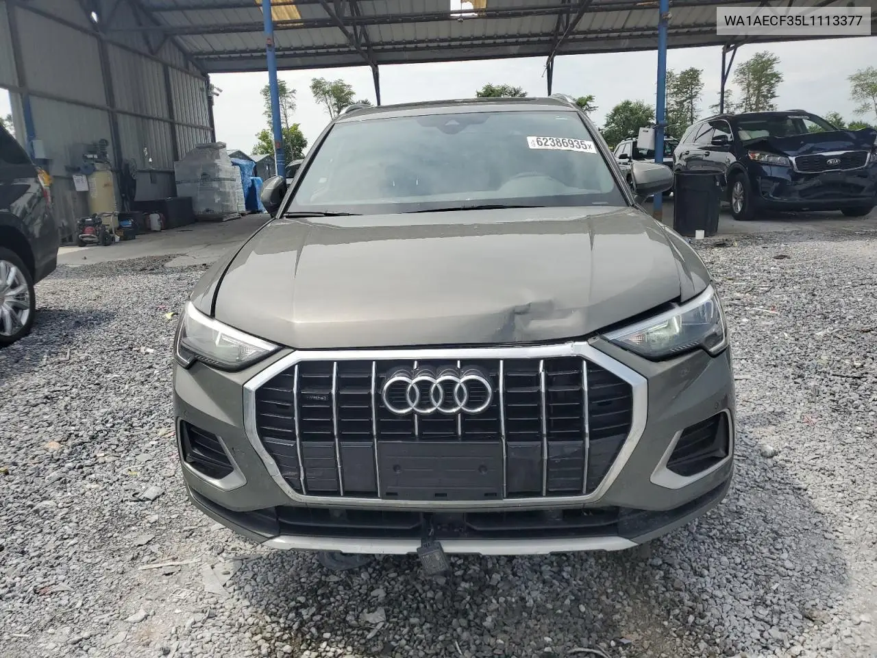 2020 Audi Q3 Premium VIN: WA1AECF35L1113377 Lot: 62386935