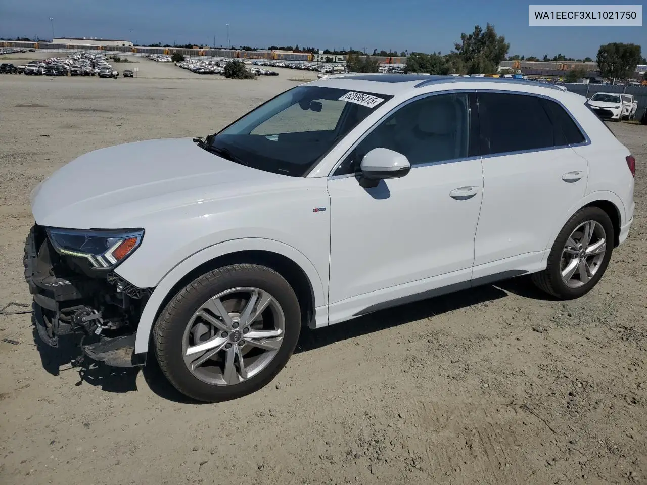 2020 Audi Q3 Premium Plus S-Line VIN: WA1EECF3XL1021750 Lot: 62696415