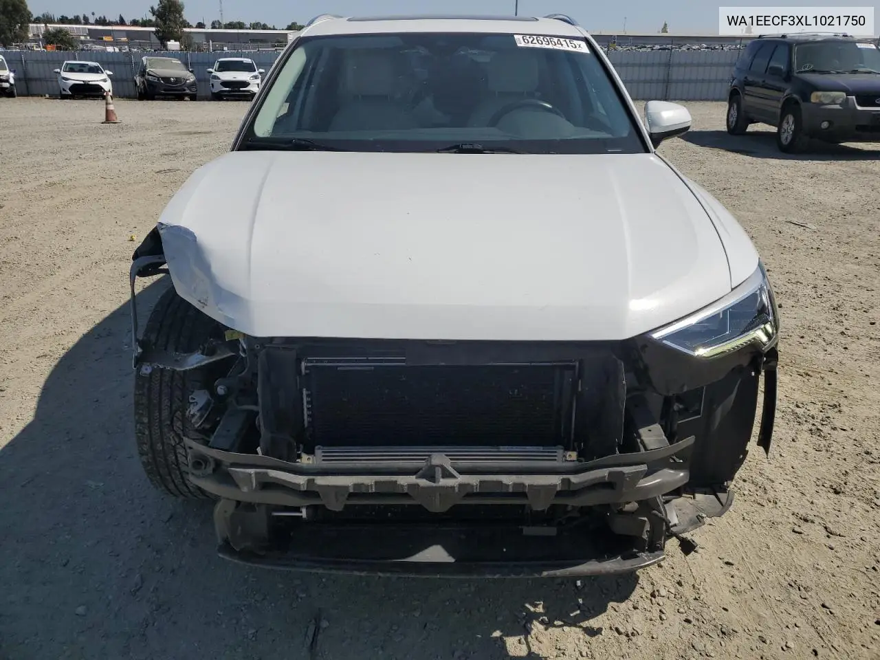 2020 Audi Q3 Premium Plus S-Line VIN: WA1EECF3XL1021750 Lot: 62696415