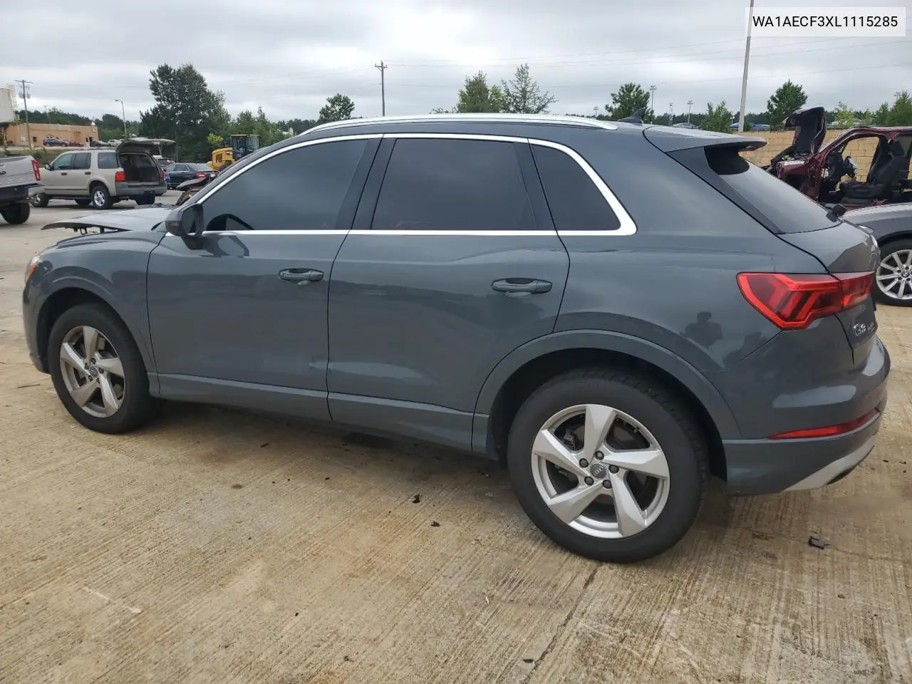 2020 Audi Q3 Premium VIN: WA1AECF3XL1115285 Lot: 62846345