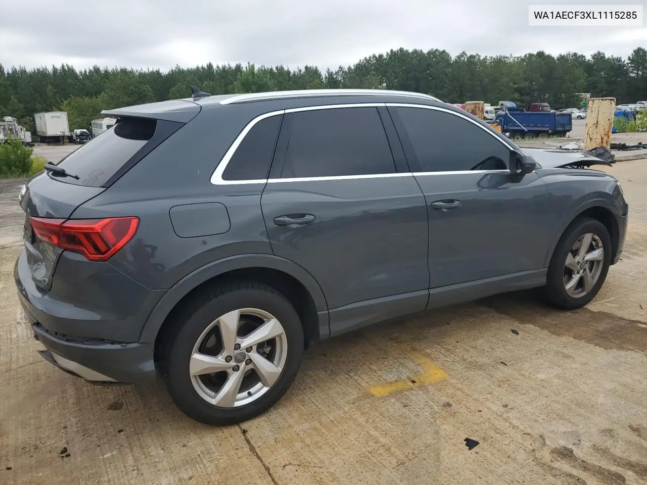 2020 Audi Q3 Premium VIN: WA1AECF3XL1115285 Lot: 62846345