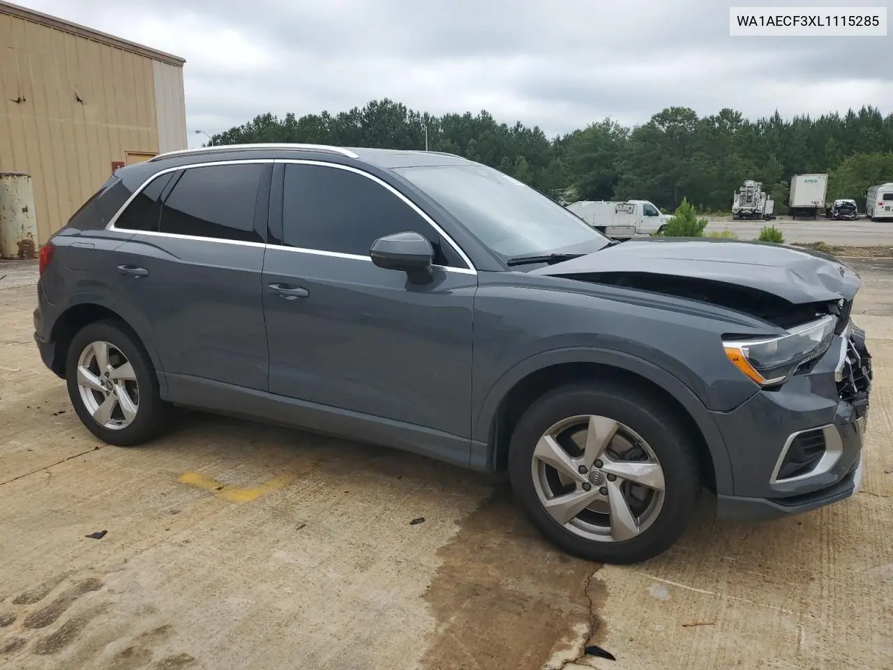 2020 Audi Q3 Premium VIN: WA1AECF3XL1115285 Lot: 62846345