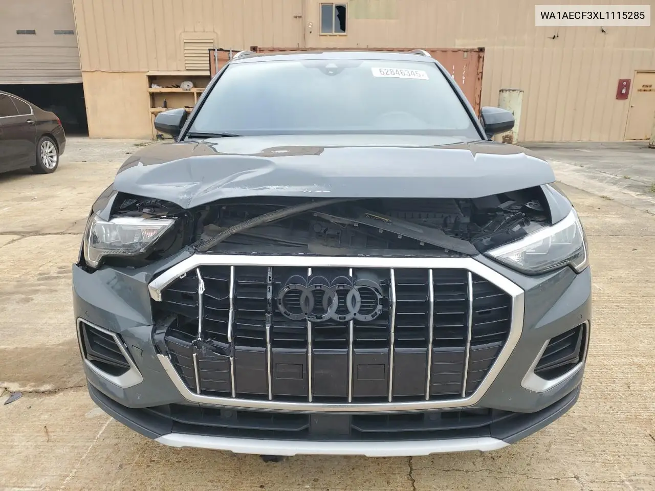 2020 Audi Q3 Premium VIN: WA1AECF3XL1115285 Lot: 62846345