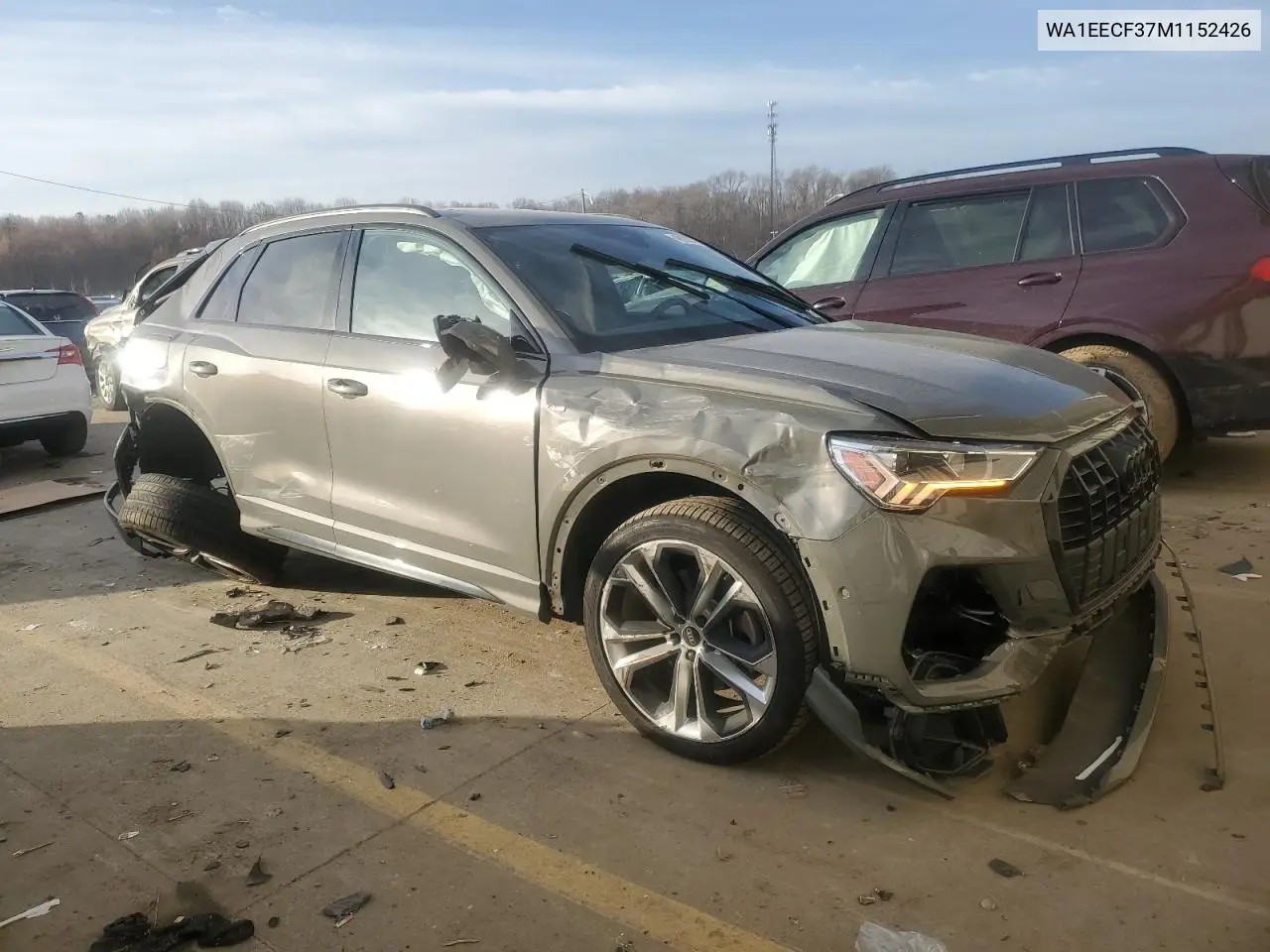 2021 Audi Q3 Premium Plus S Line 45 VIN: WA1EECF37M1152426 Lot: 49109575