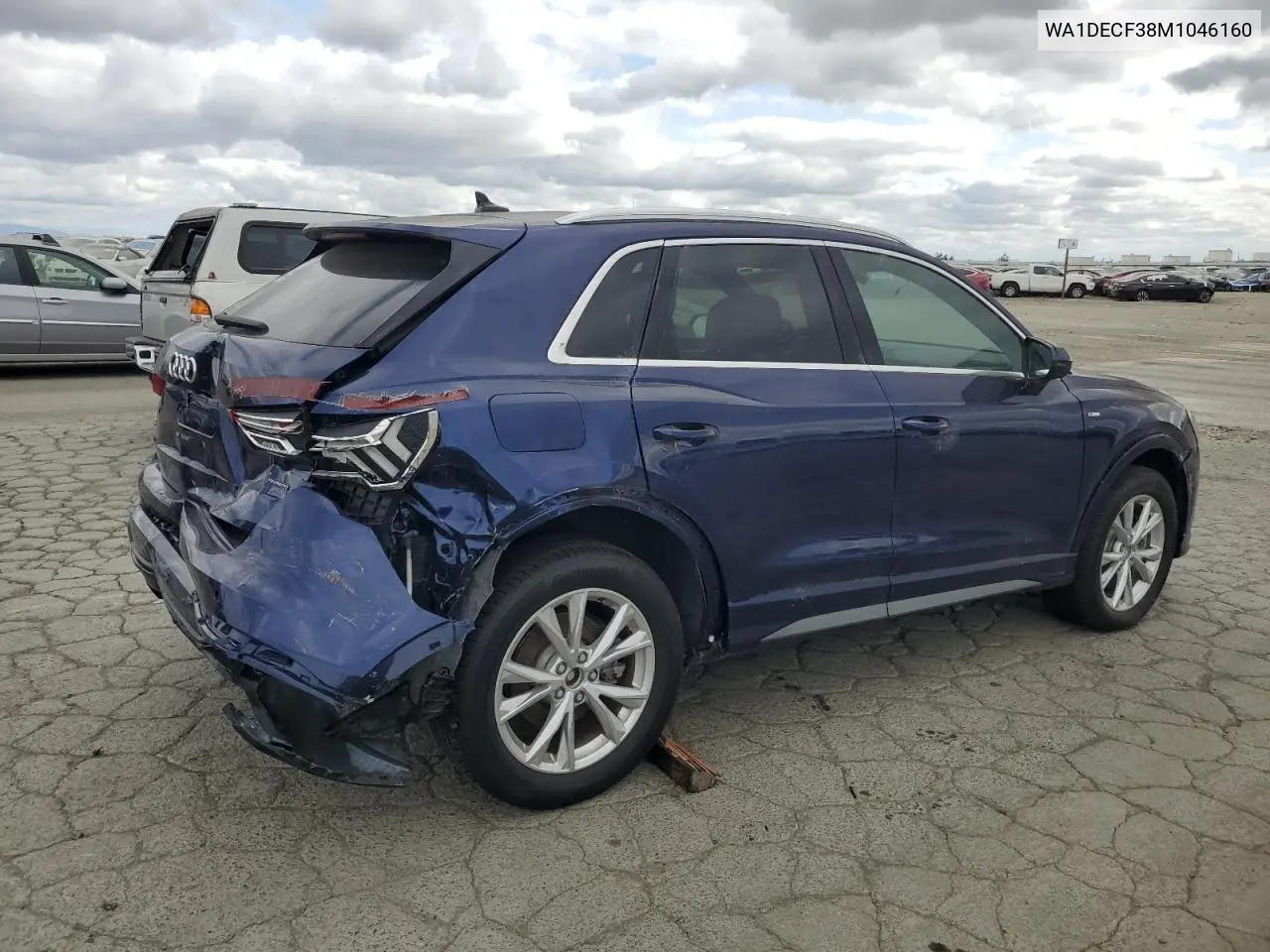 2021 Audi Q3 Premium S Line 45 VIN: WA1DECF38M1046160 Lot: 51775345