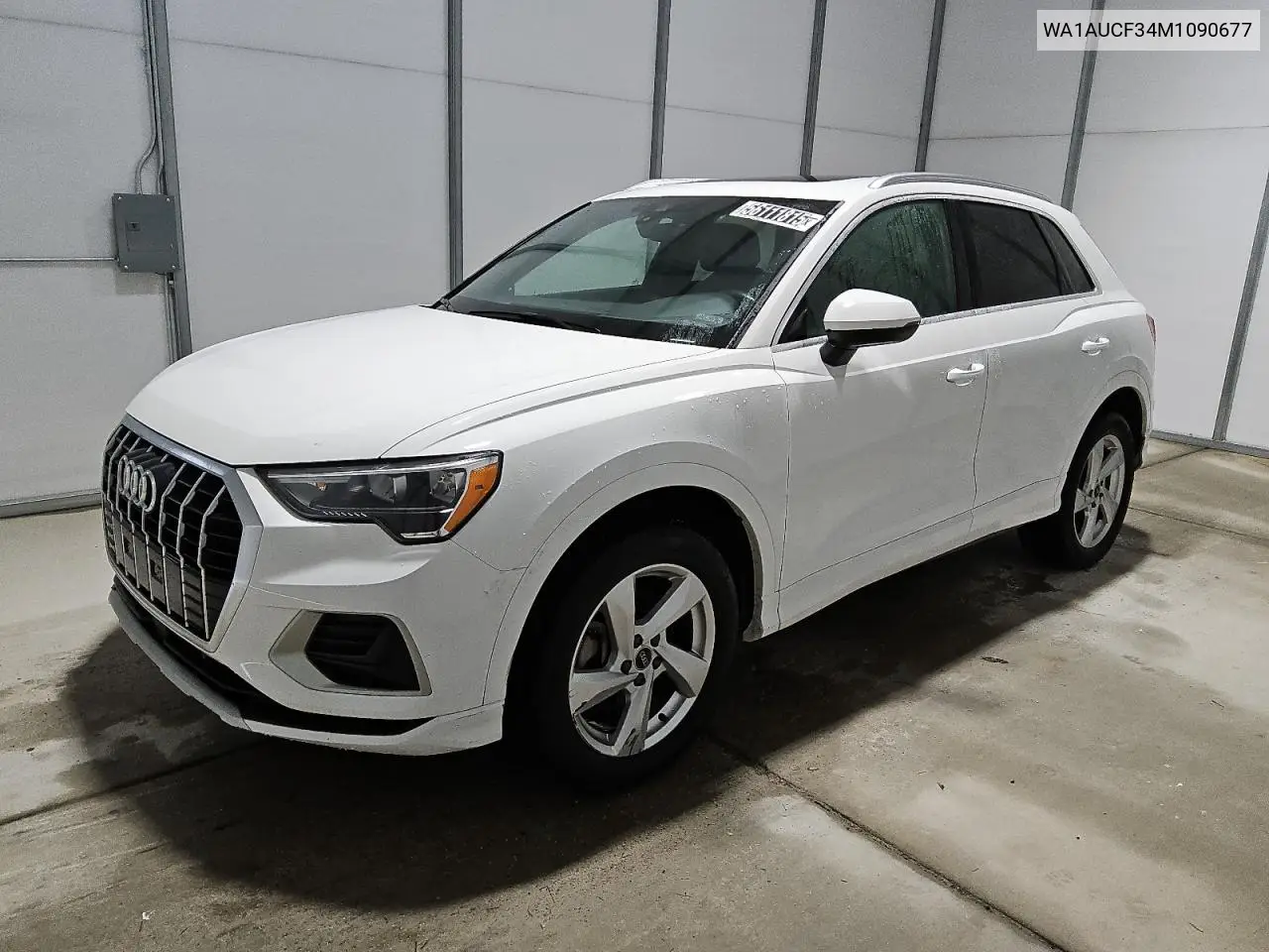 2021 Audi Q3 Premium 40 VIN: WA1AUCF34M1090677 Lot: 56111815
