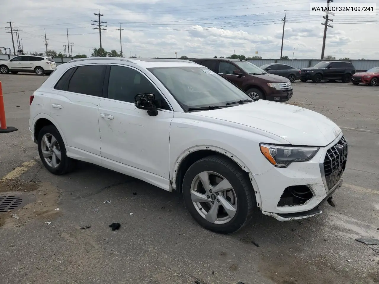 2021 Audi Q3 Premium 40 VIN: WA1AUCF32M1097241 Lot: 56664535