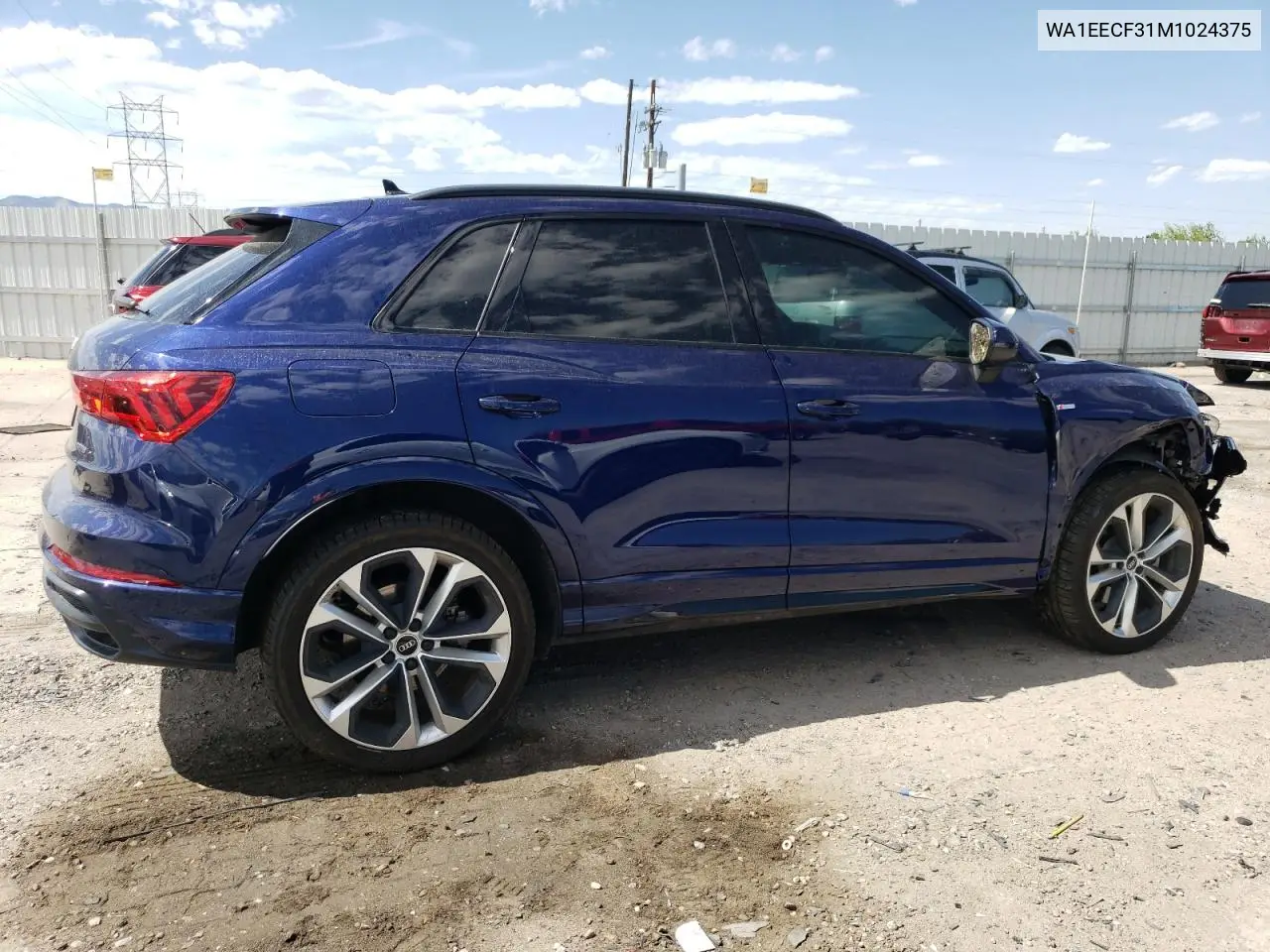 2021 Audi Q3 Premium Plus S Line 45 VIN: WA1EECF31M1024375 Lot: 56745675