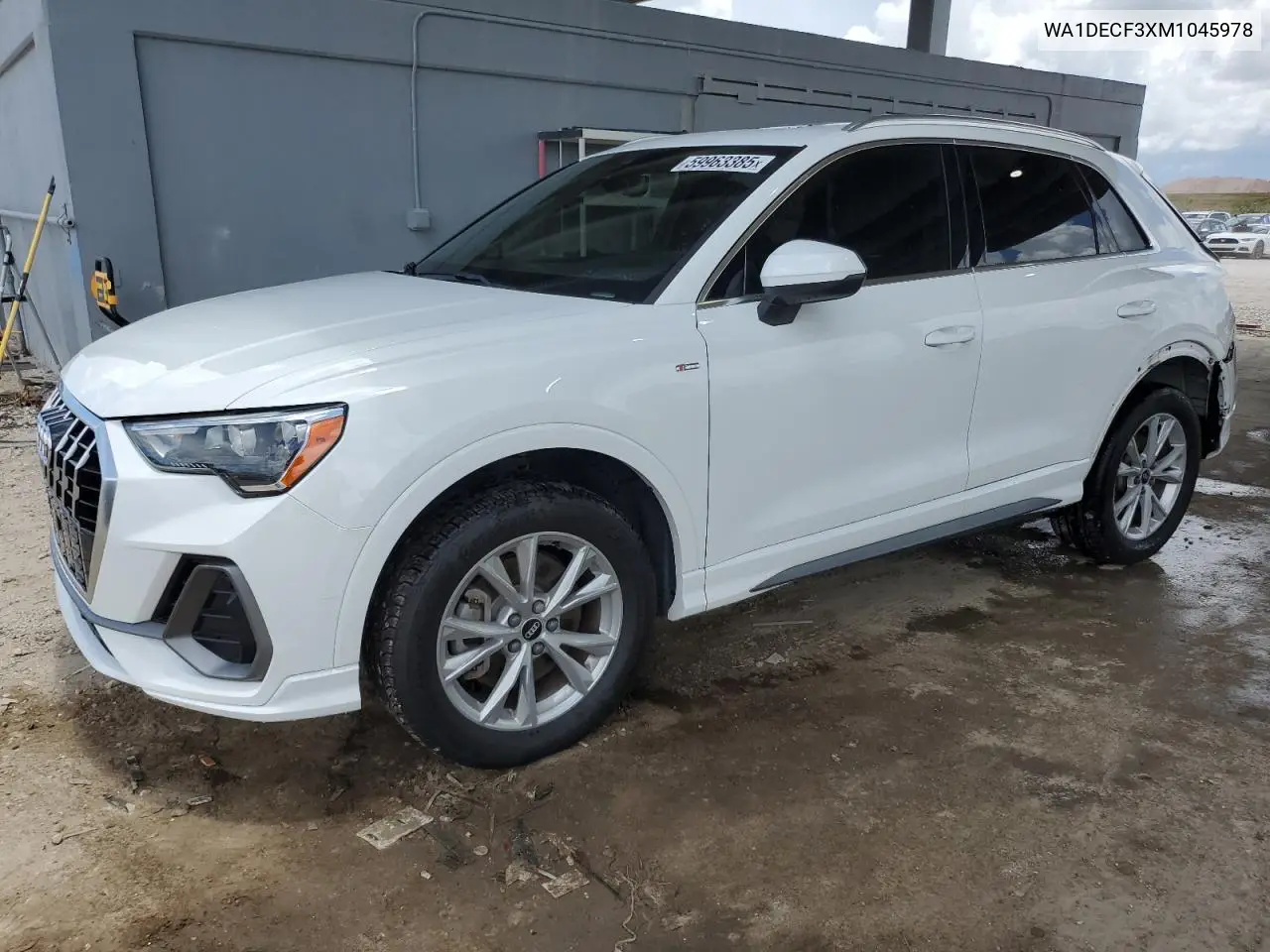 2021 Audi Q3 Premium S Line 45 VIN: WA1DECF3XM1045978 Lot: 59963385