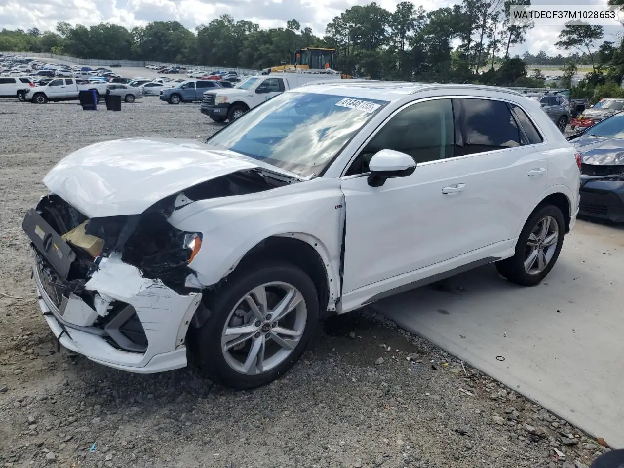 2021 Audi Q3 Premium S Line 45 VIN: WA1DECF37M1028653 Lot: 61348155