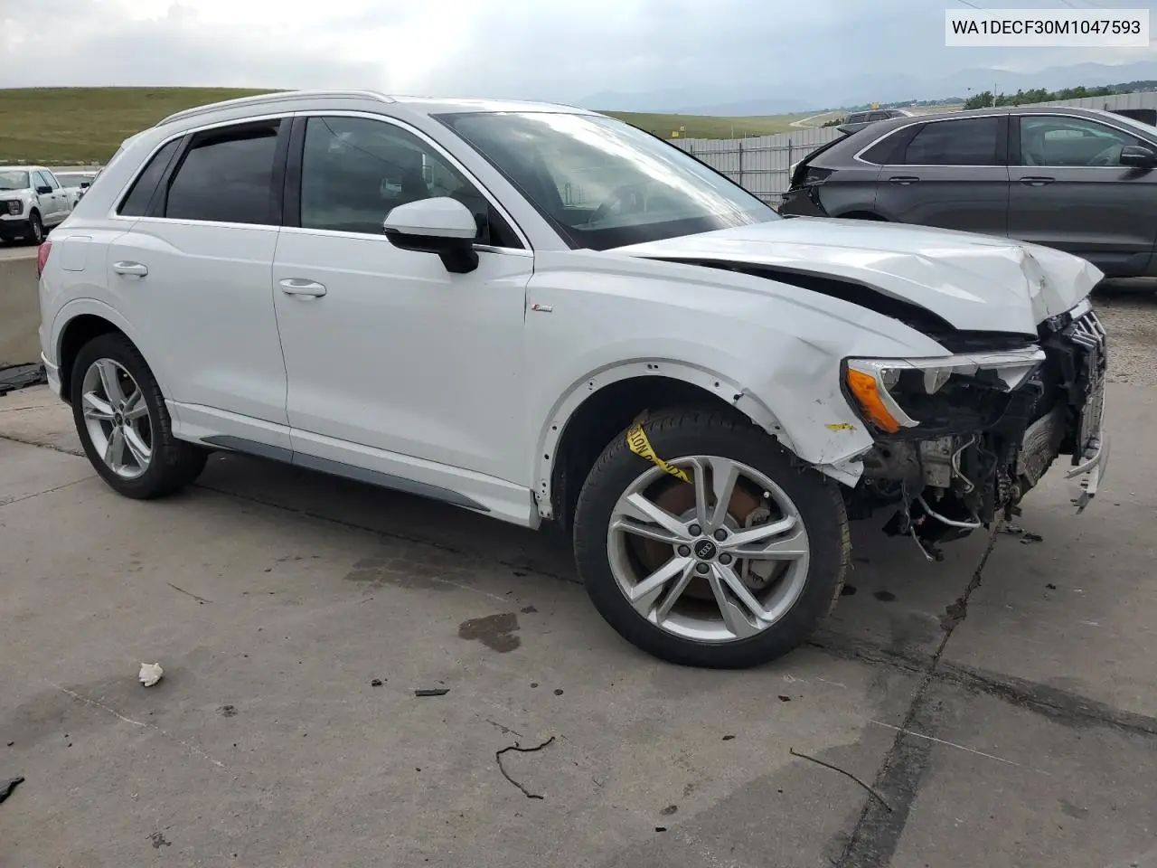 2021 Audi Q3 Premium S Line 45 VIN: WA1DECF30M1047593 Lot: 62394045