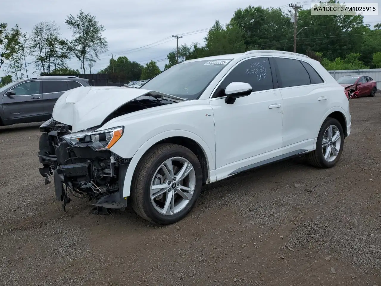 wa1decf37m1025915 WA1DECF37M1025915 2021 Audi Q3 Premium S Line 45