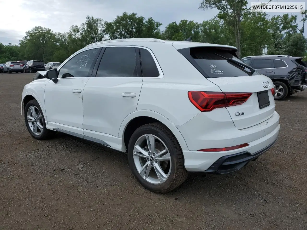 wa1decf37m1025915 WA1DECF37M1025915 2021 Audi Q3 Premium S Line 45