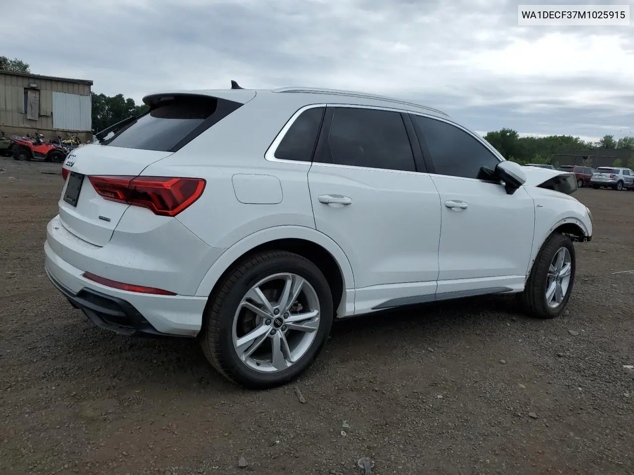 wa1decf37m1025915 WA1DECF37M1025915 2021 Audi Q3 Premium S Line 45
