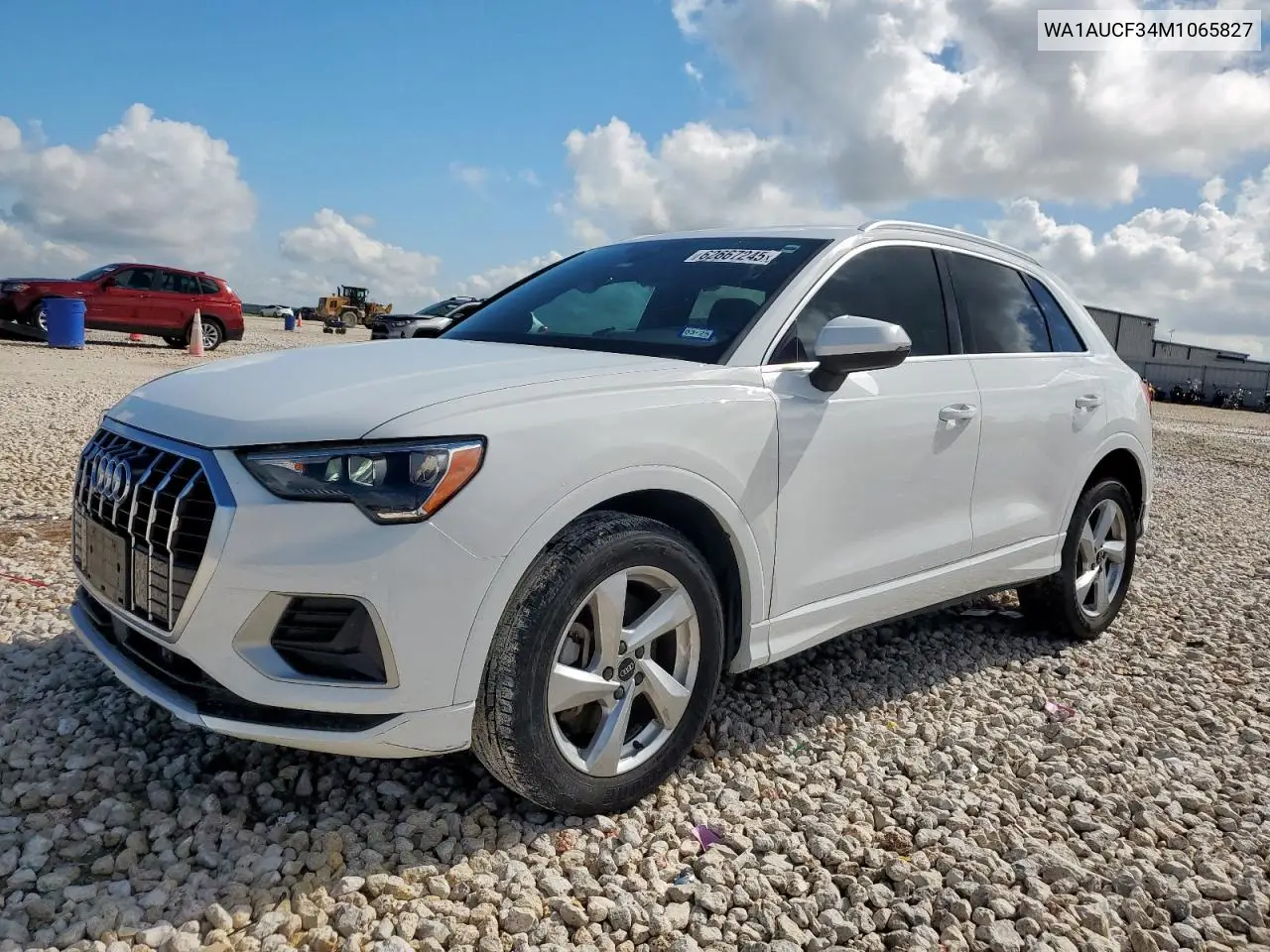 2021 Audi Q3 Premium 40 VIN: WA1AUCF34M1065827 Lot: 62667245