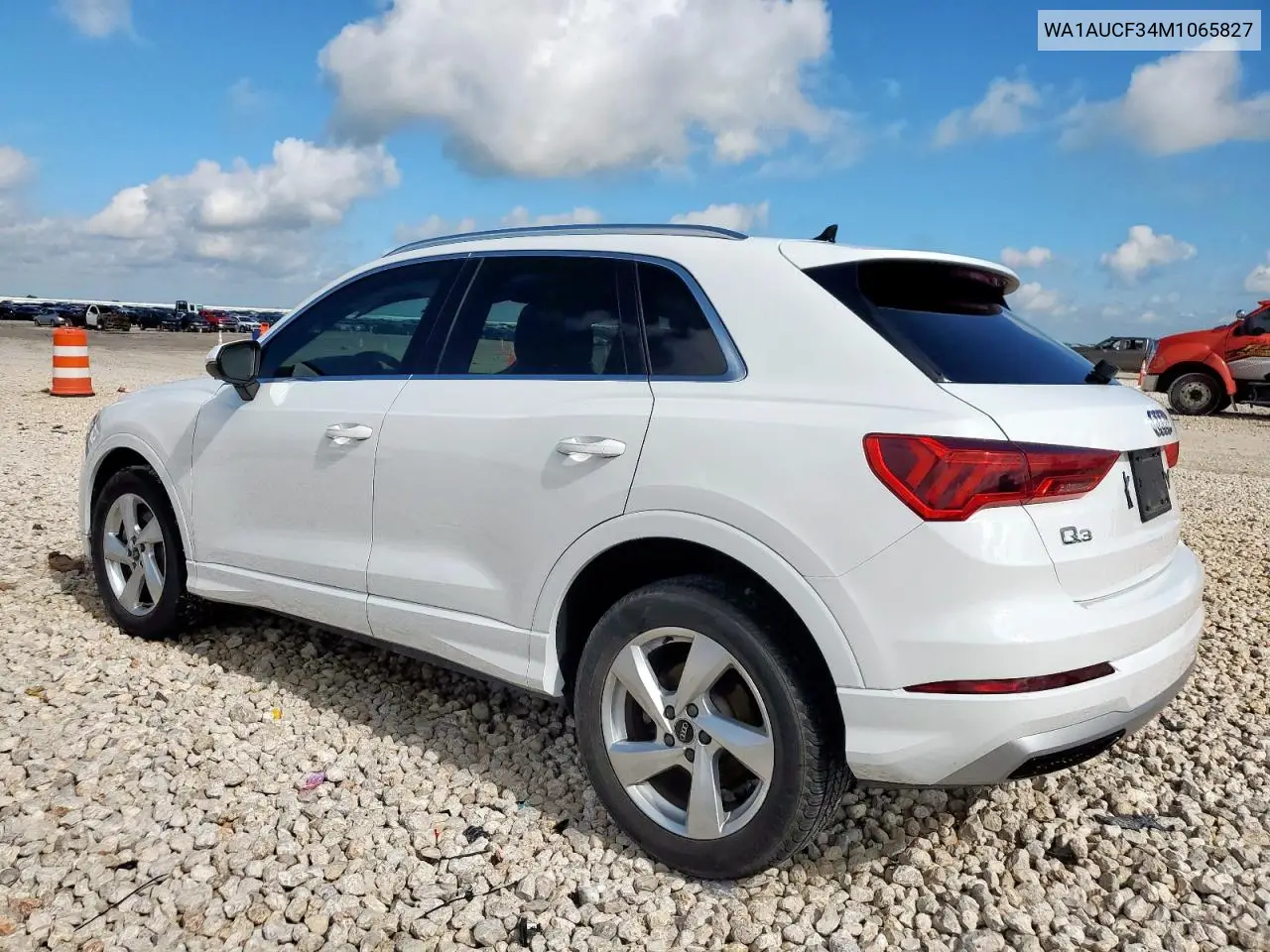 2021 Audi Q3 Premium 40 VIN: WA1AUCF34M1065827 Lot: 62667245