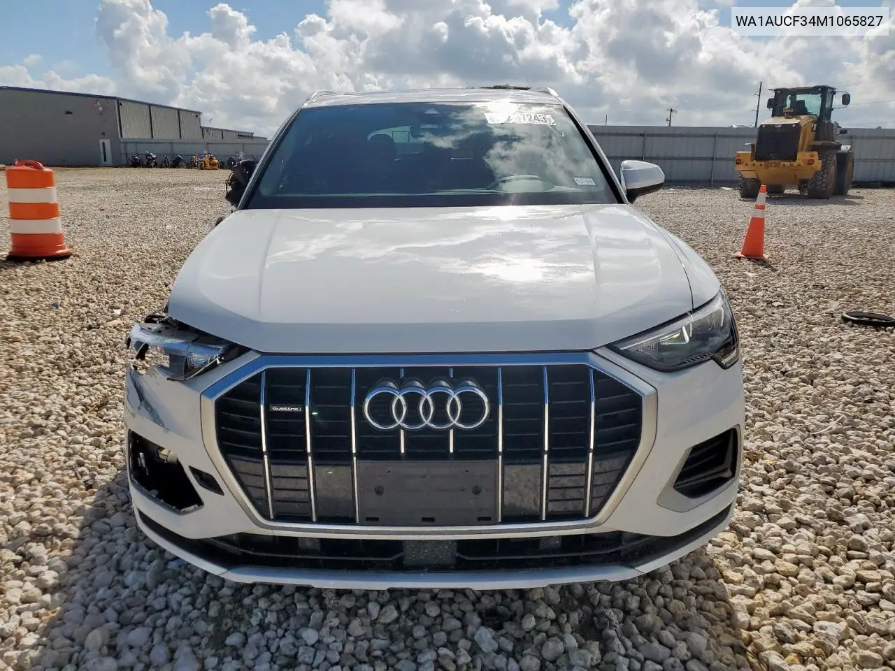 2021 Audi Q3 Premium 40 VIN: WA1AUCF34M1065827 Lot: 62667245