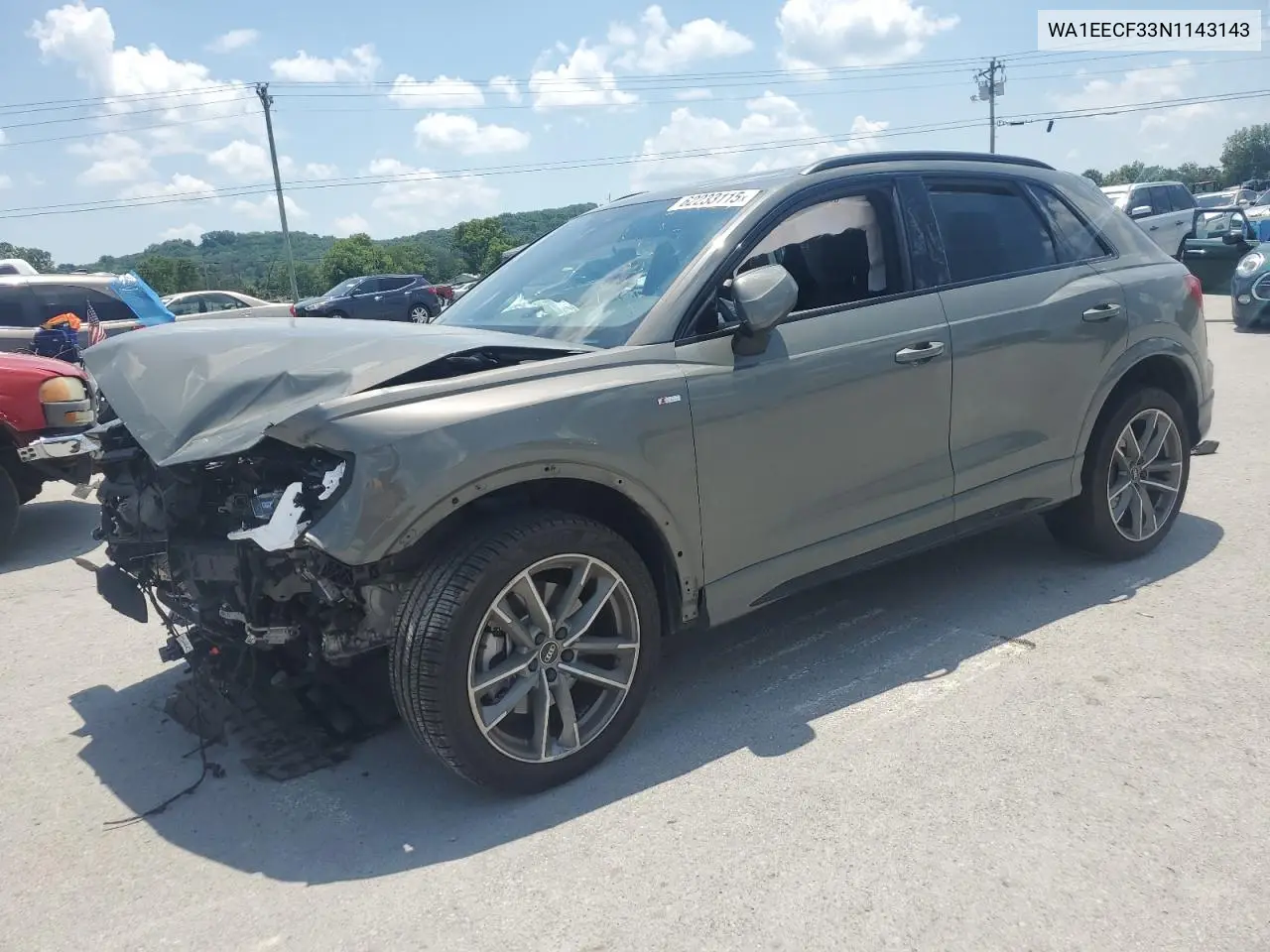 2022 Audi Q3 Premium Plus S Line 45 VIN: WA1EECF33N1143143 Lot: 62233115