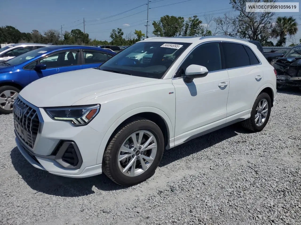 2024 Audi Q3 Premium S Line 45 VIN: WA1DECF39R1059619 Lot: 56894995