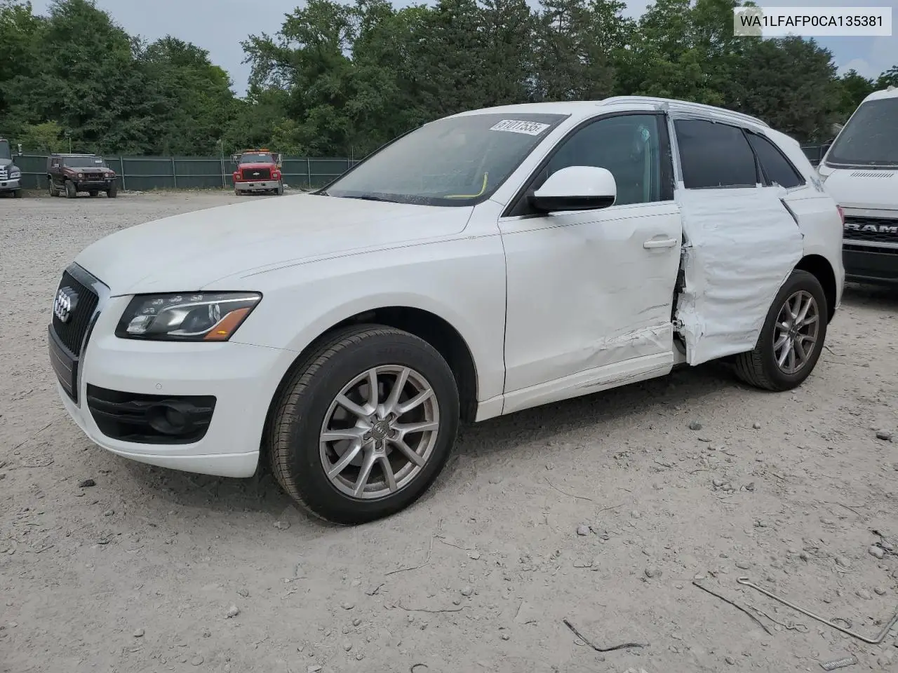 2012 Audi Q5 Premium Plus VIN: WA1LFAFP0CA135381 Lot: 61017535