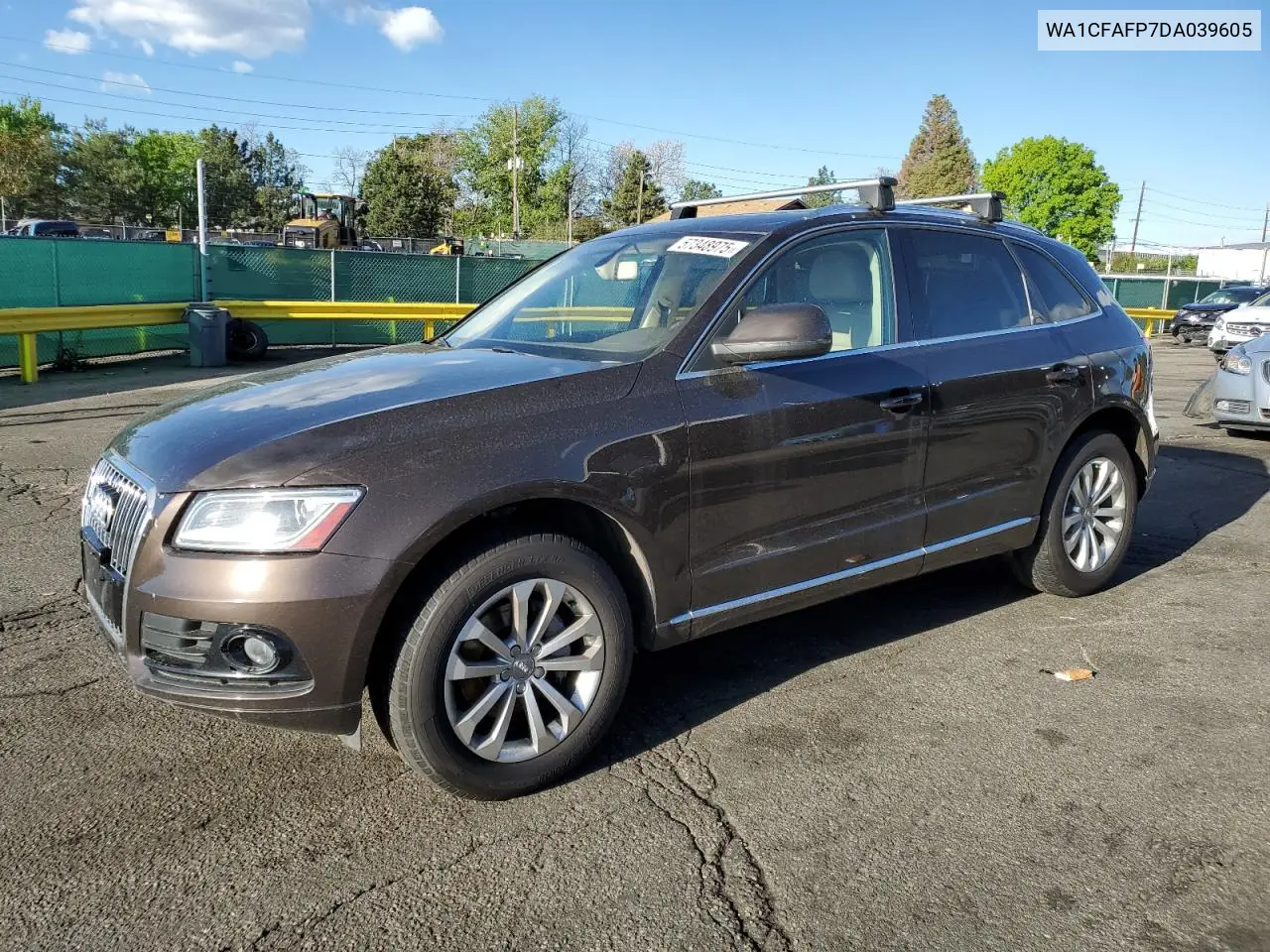 2013 Audi Q5 Premium VIN: WA1CFAFP7DA039605 Lot: 57348975
