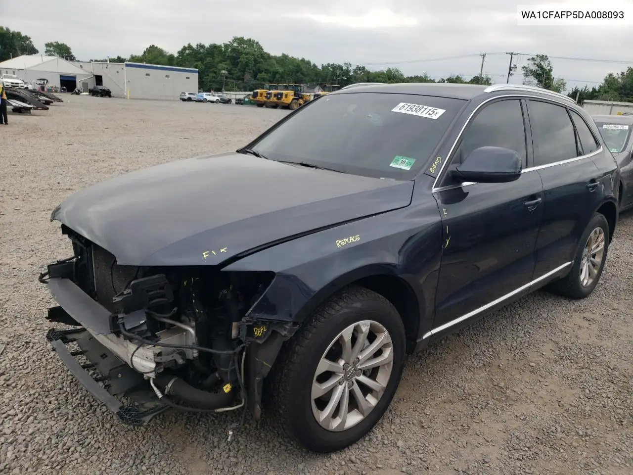 2013 Audi Q5 Premium VIN: WA1CFAFP5DA008093 Lot: 61938115