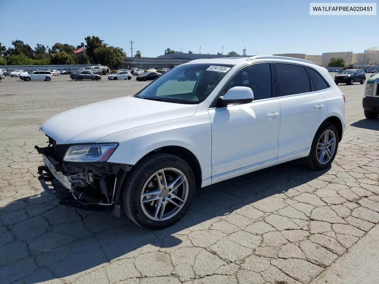 2014 Audi Q5 Premium Plus VIN: WA1LFAFP8EA020451 Lot: 62947505