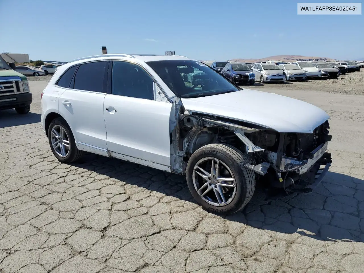 2014 Audi Q5 Premium Plus VIN: WA1LFAFP8EA020451 Lot: 62947505