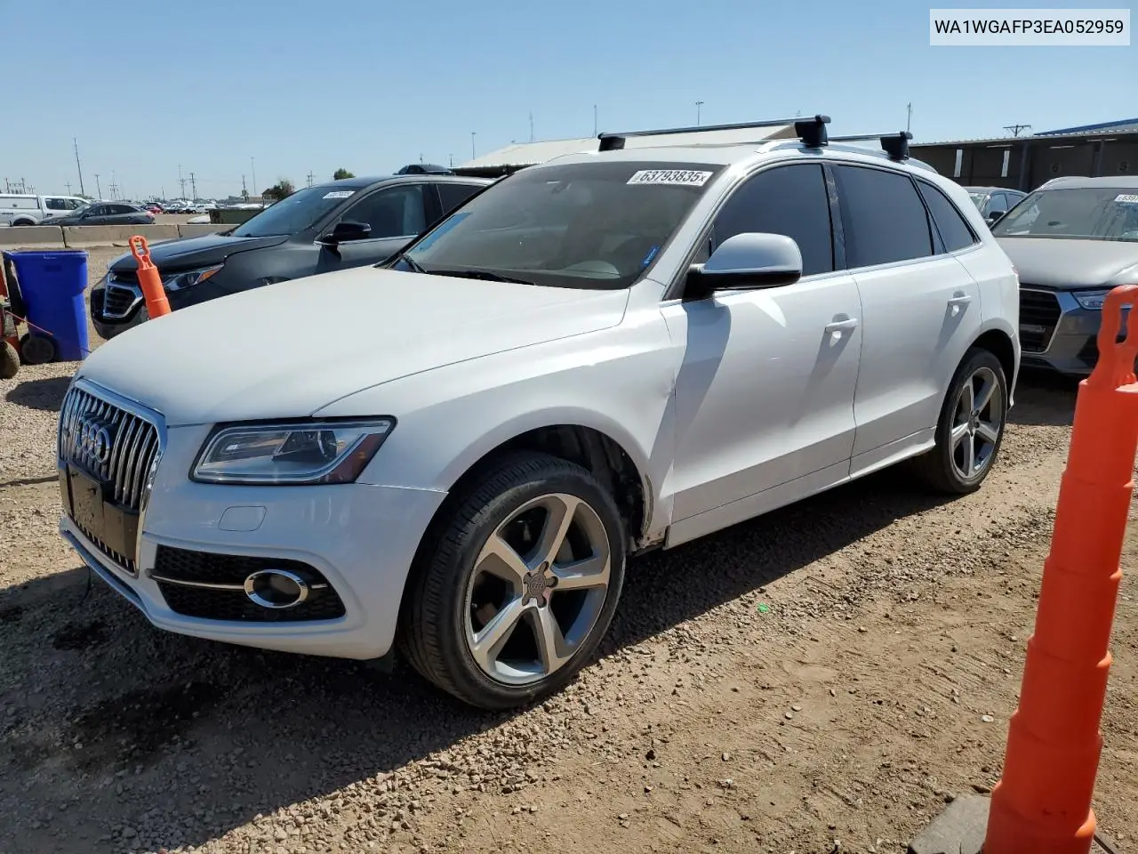2014 Audi Q5 Prestige VIN: WA1WGAFP3EA052959 Lot: 63793835