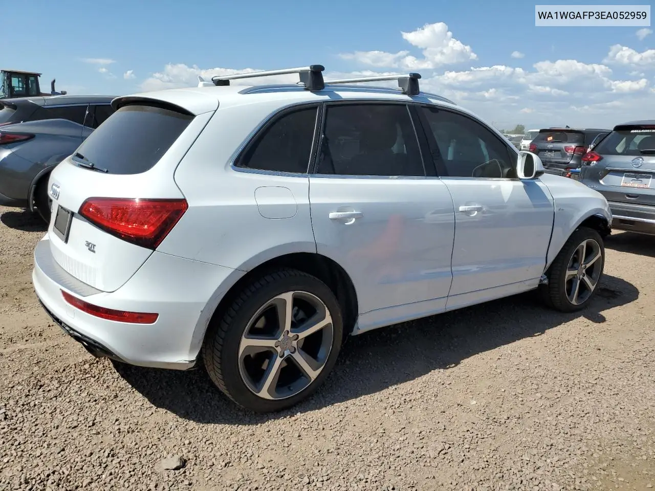 2014 Audi Q5 Prestige VIN: WA1WGAFP3EA052959 Lot: 63793835