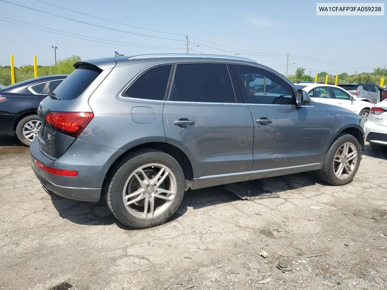 2015 Audi Q5 Premium VIN: WA1CFAFP3FA059238 Lot: 56014835