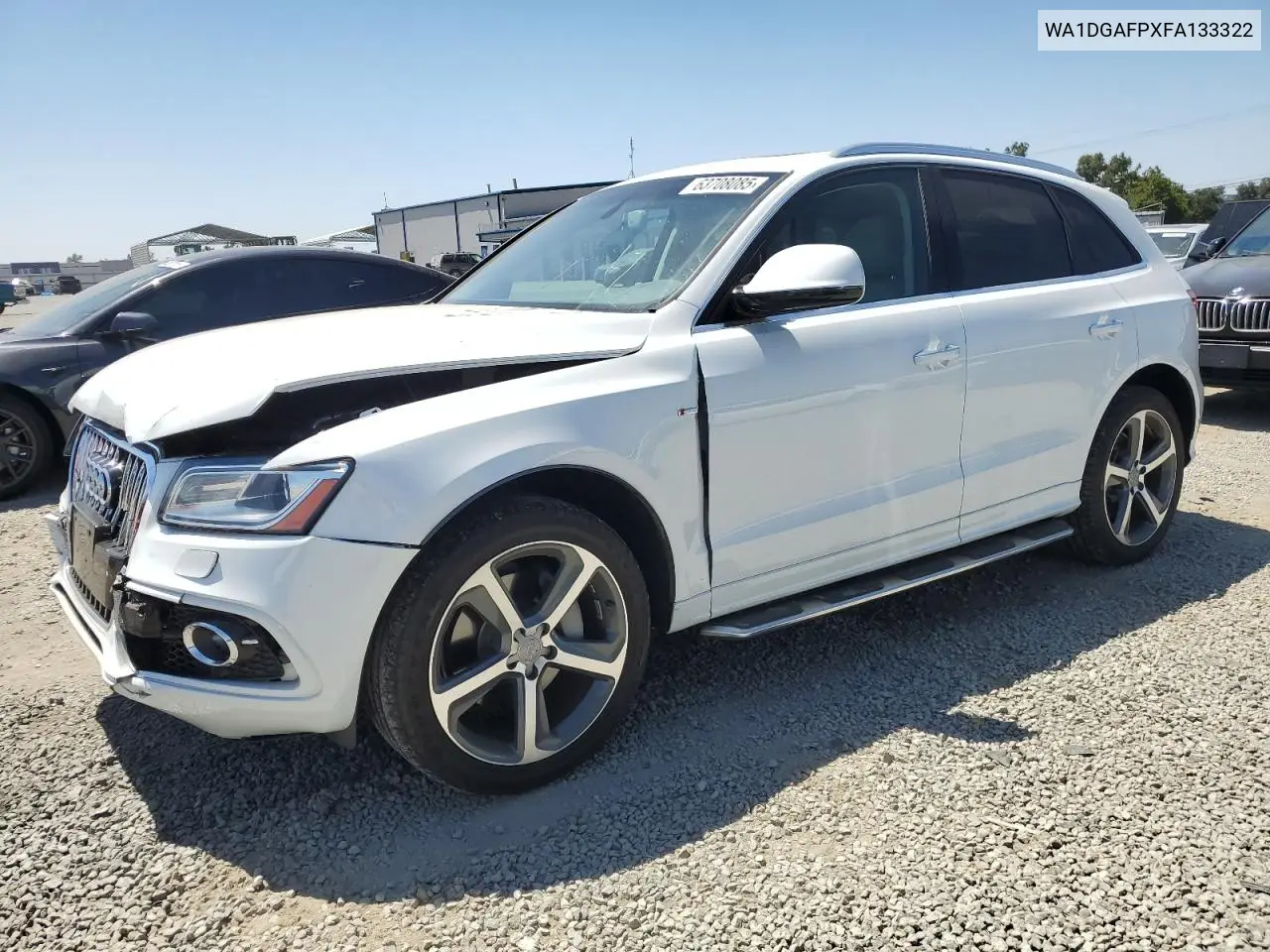 2015 Audi Q5 Premium Plus VIN: WA1DGAFPXFA133322 Lot: 63708085